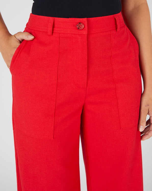 Pantalon mélange lin et coton