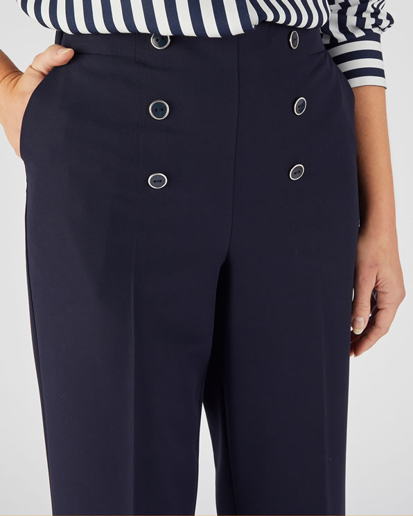 Pantalon 7/8ème effet pont
