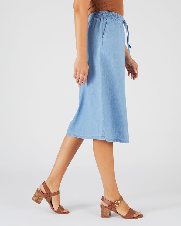 Jupe tissu chambray