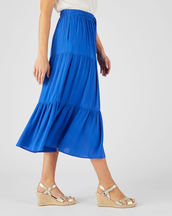 Jupe crépon fibres pure viscose Lenzing™ EcoVero™