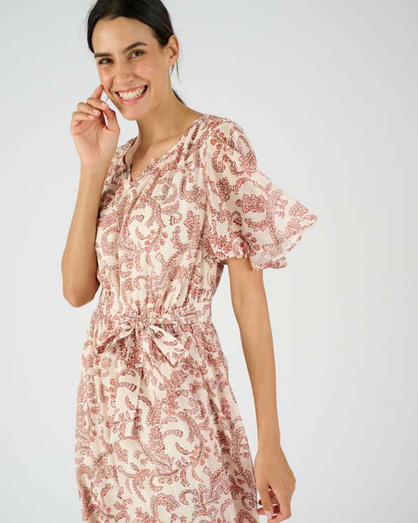 Robe voile brillant