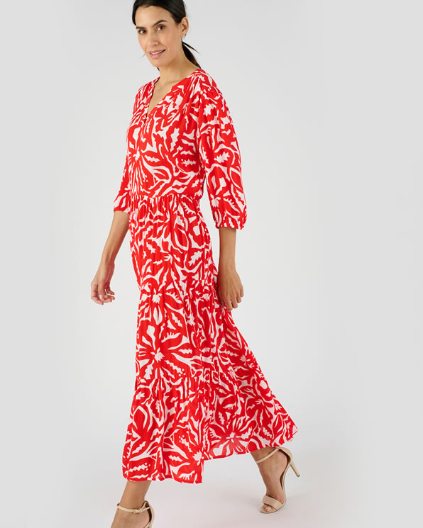 Robe crépon fibres pure viscose Lenzing™ EcoVero™