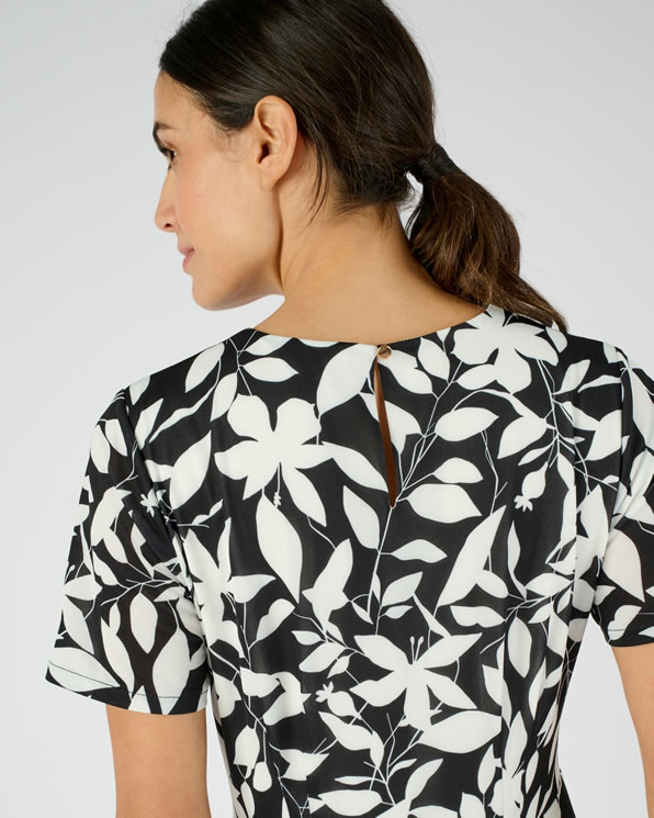 Robe maille crêpe stretch