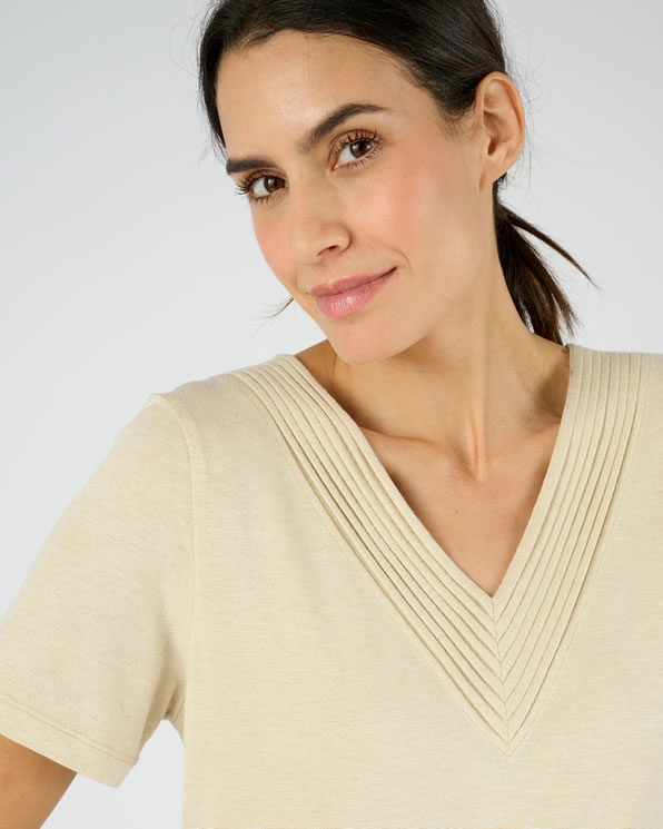 T-shirt maille brillante