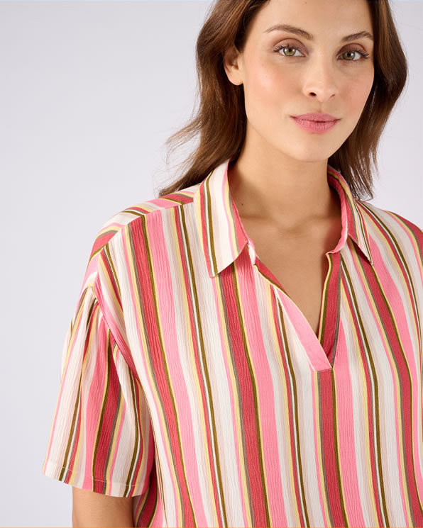 Robe en tissu créponné pure viscose