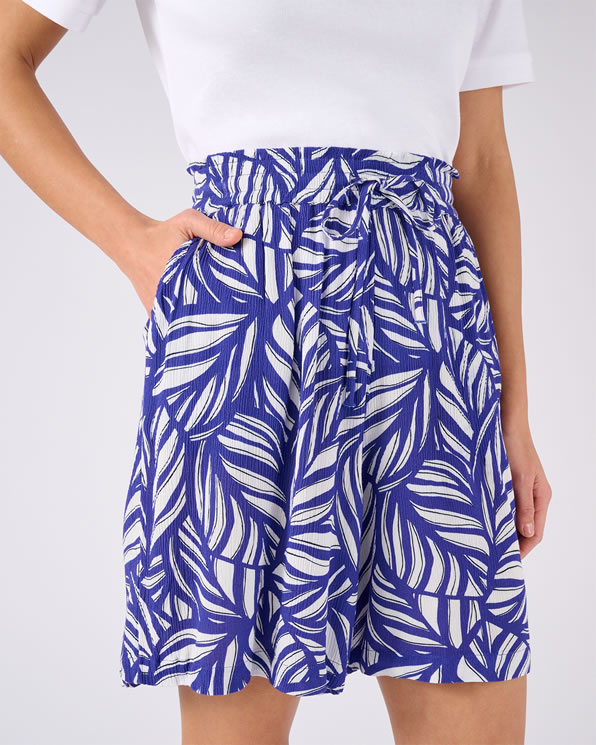 Bermuda en tissu créponné pure viscose