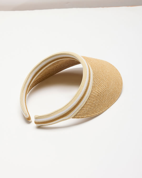 Visière imitation paille
