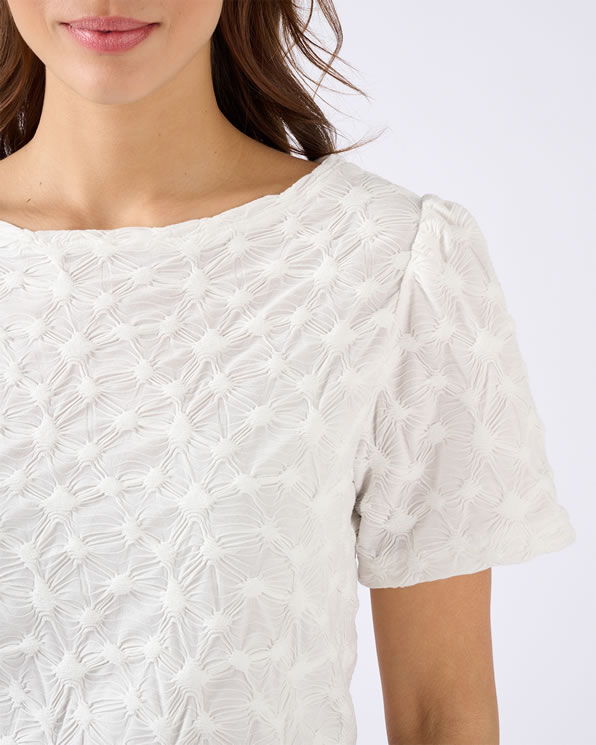 T-shirt maille reliéfée