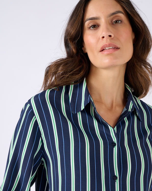 Chemisier rayé pure viscose