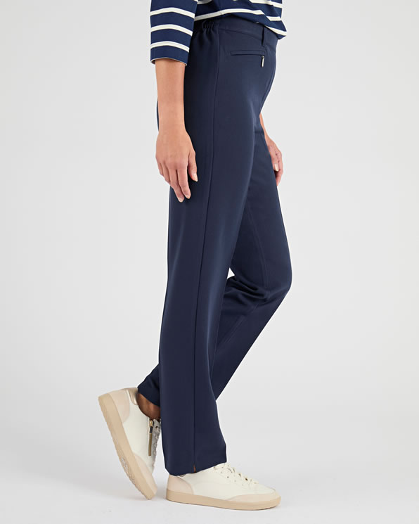 Pantalon droit classique enfilable