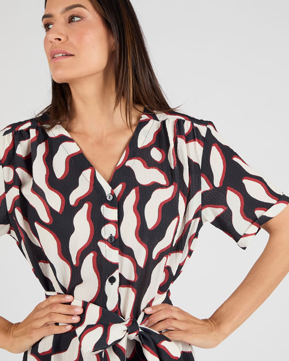 Robe fluide crépon