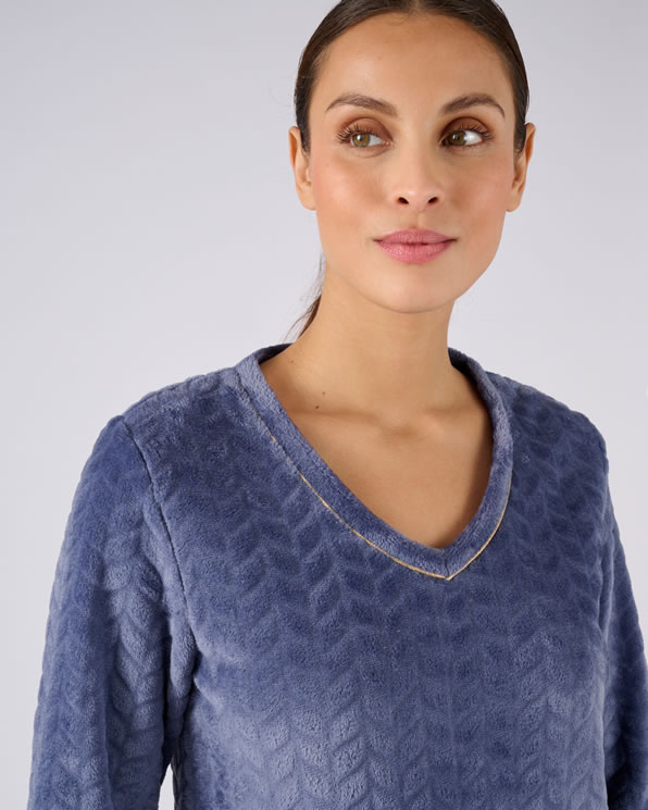 Pyjama Thermolactyl maille reliéfée