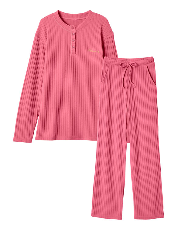 Pyjama Thermolactyl en maille côtelée