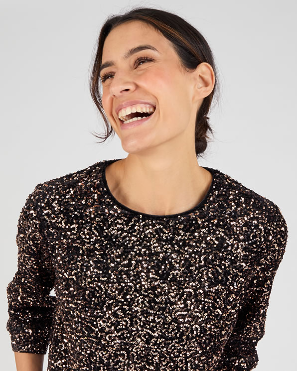Blouse à sequins