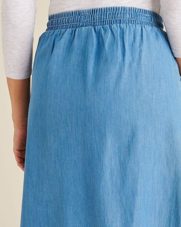 Jupe Toile chambray pur coton Jupes Damart Luxembourg