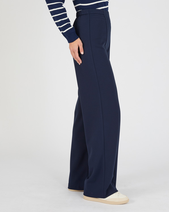 Pantalon large classique en maille