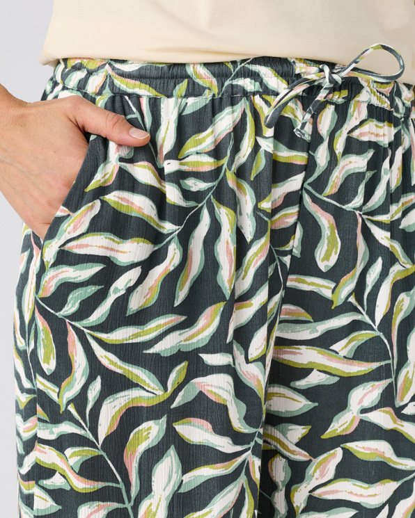 Pantacourt crépon imprimé enfilable