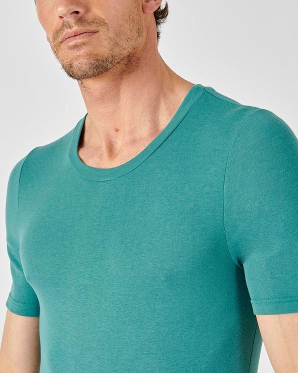 T-shirt col rond manches courtes fine côte Thermolactyl