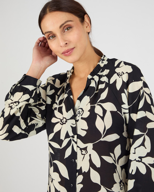 Blouse fluide bicolore