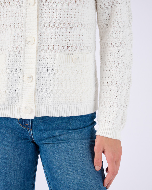 Cardigan court jeu de maille