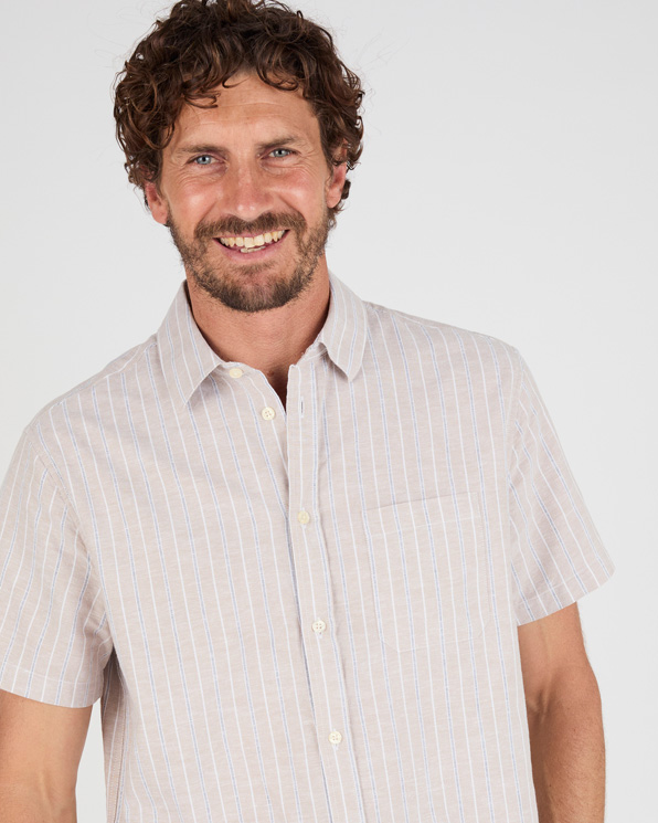 Chemisette mélange lin et coton