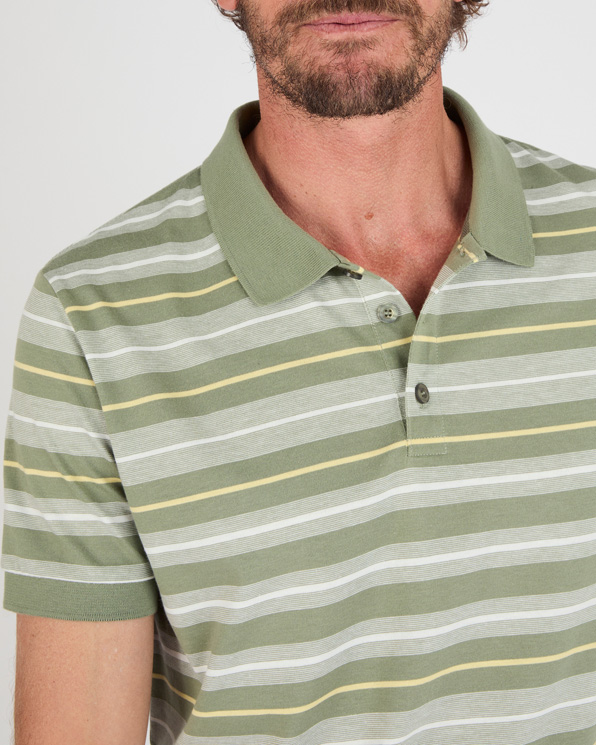 Polo à rayures manches courtes