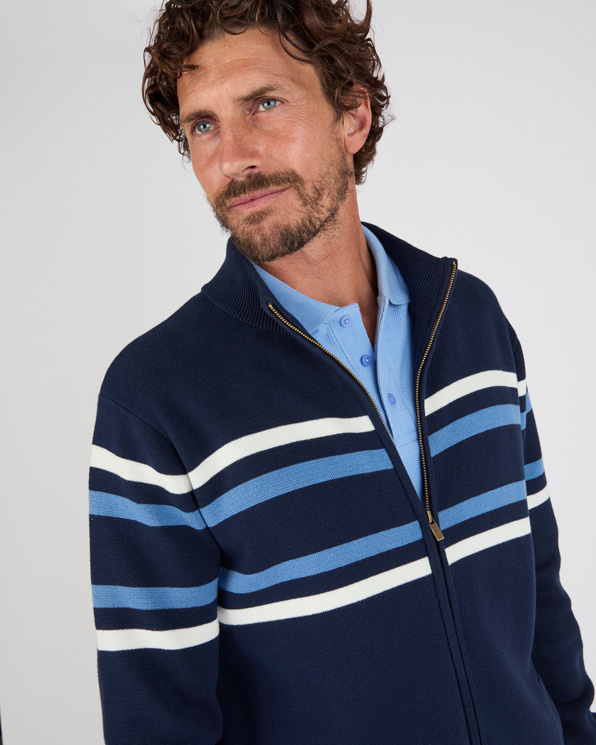 Gilet zippé col montant