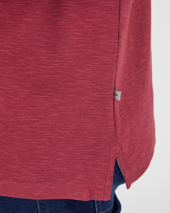 Polo manches courtes en maille reliéfée