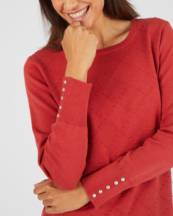 Pull motif losanges laine mélangée