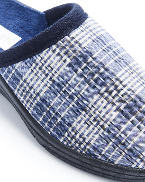 Mules à carreaux
