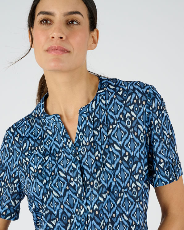 Chemisier maille crêpe stretch