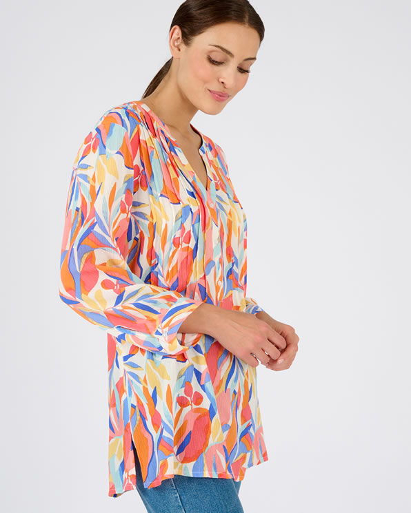 Tunique créponnée fibres pure viscose Lenzing™ EcoVero™