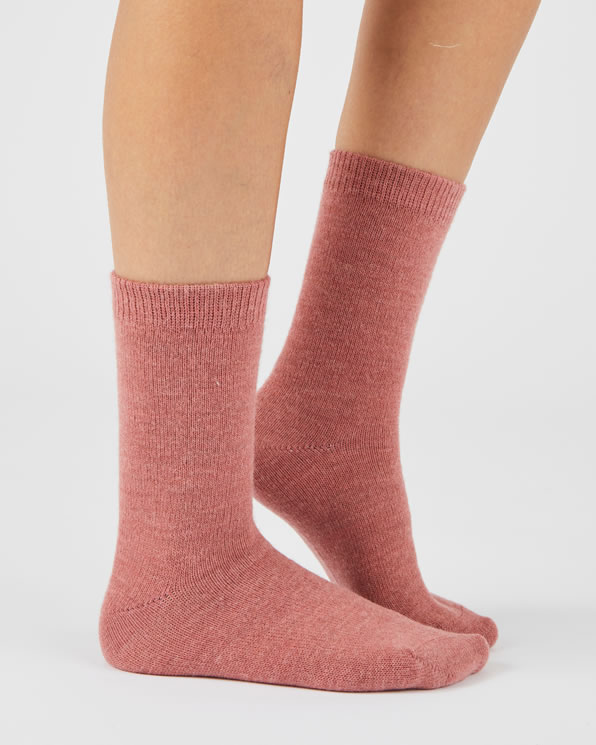 Lot de 3 paires de chaussettes unies maille laineuse Thermolacty
