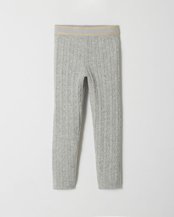 Legging fille Thermolactyl, maille torsadée