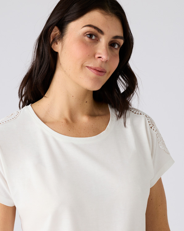 T-shirt Climatyl détail dentelle