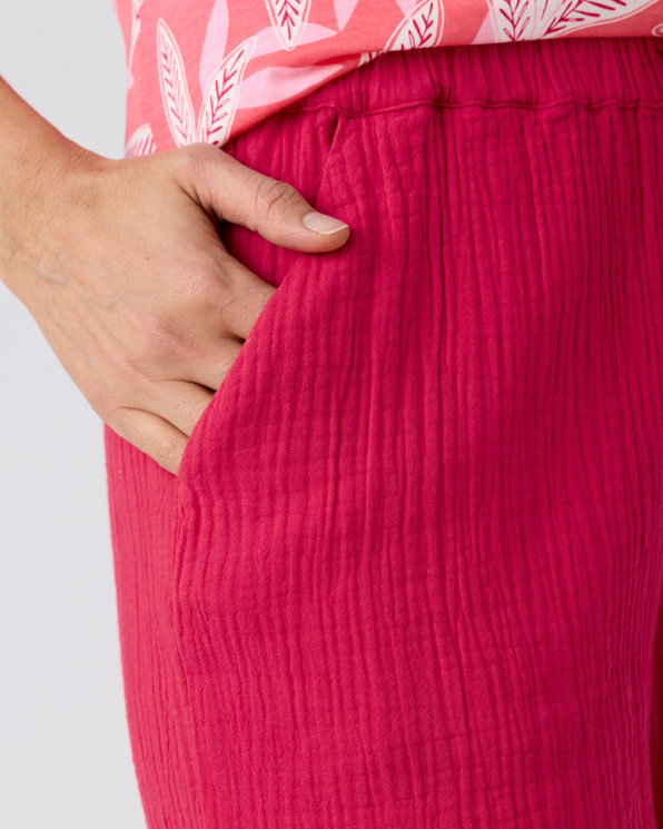 Bermuda en gaze de coton