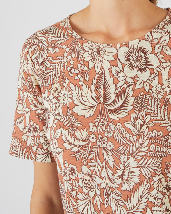 T-shirt mélange lin