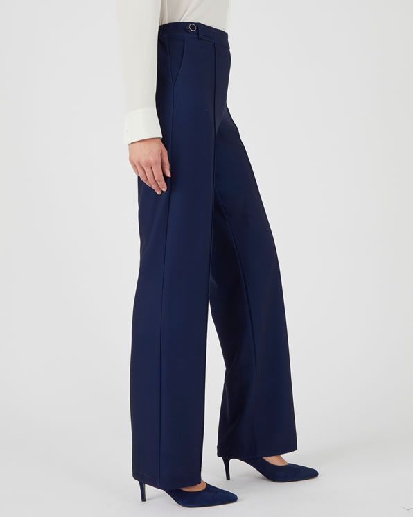 Pantalon maille crêpe enfilable