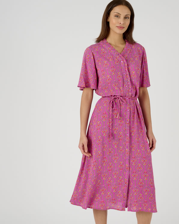 Robe crépon fibres pure viscose Lenzing™ EcoVero™