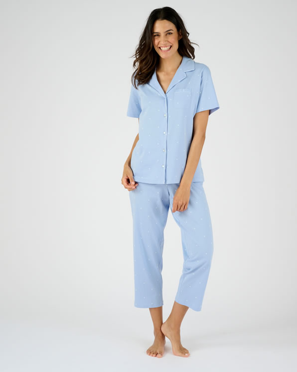 Pyjama 7/8ème boutonné