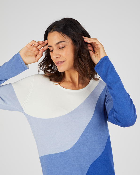 Pull jeu de couleurs