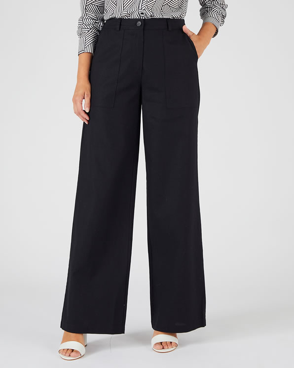 Pantalon mélange lin et coton