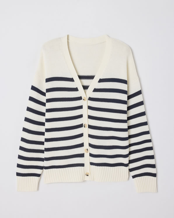 Gilet uni ou rayé esprit marin