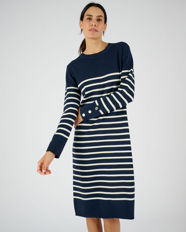 Robe-pull esprit marinière Thermolactyl