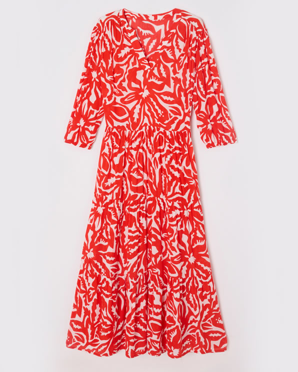 Robe crépon fibres pure viscose Lenzing™ EcoVero™