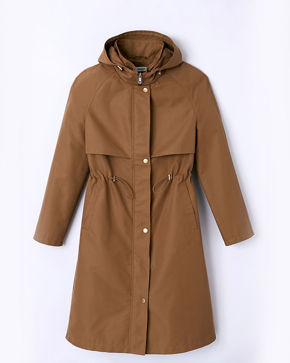 Parka longue esprit trench