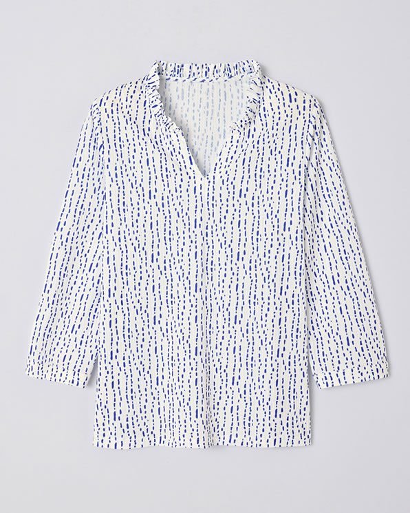 Top maille reliéfée imprimée