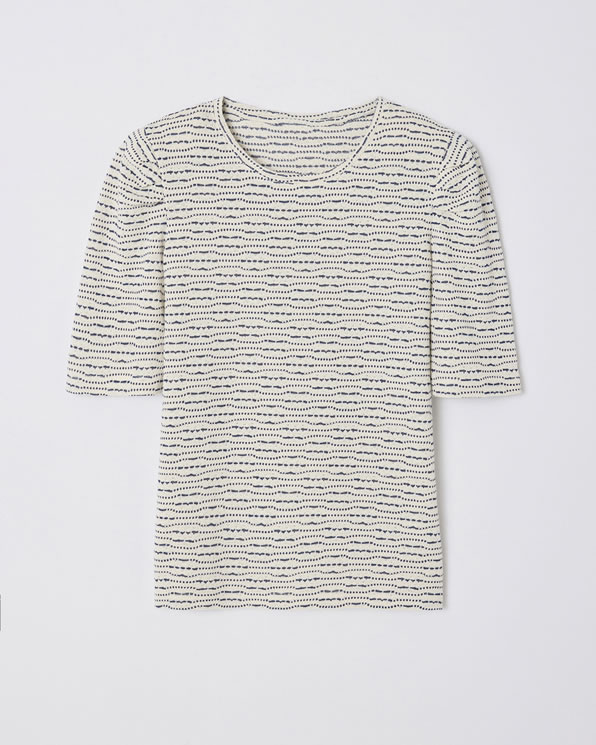 T-shirt maille rayures fantaisie