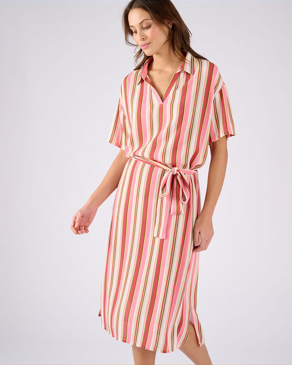 Robe en tissu créponné pure viscose
