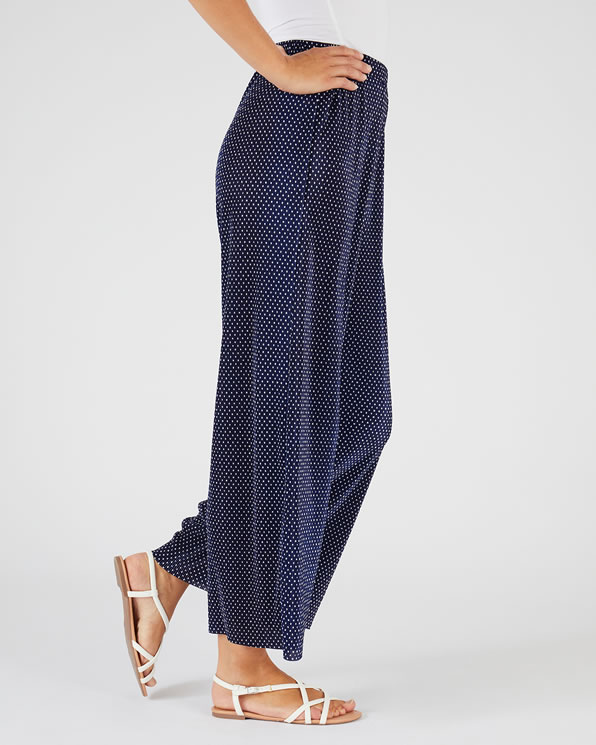 Pantalon 7/8ème plissé permanent